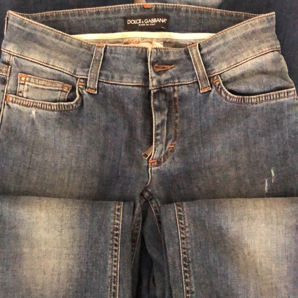 Dolce & Gabbana flared jeans size 38 Italian blue color good condition - Picture 4 of 16